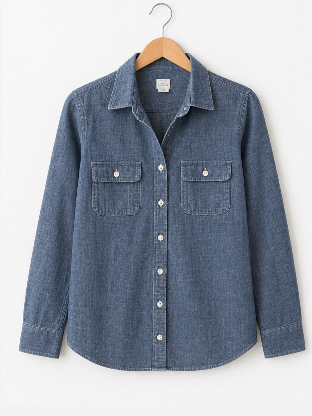 J. Crew denim button down long sleeve shirt -100% cotton - size S